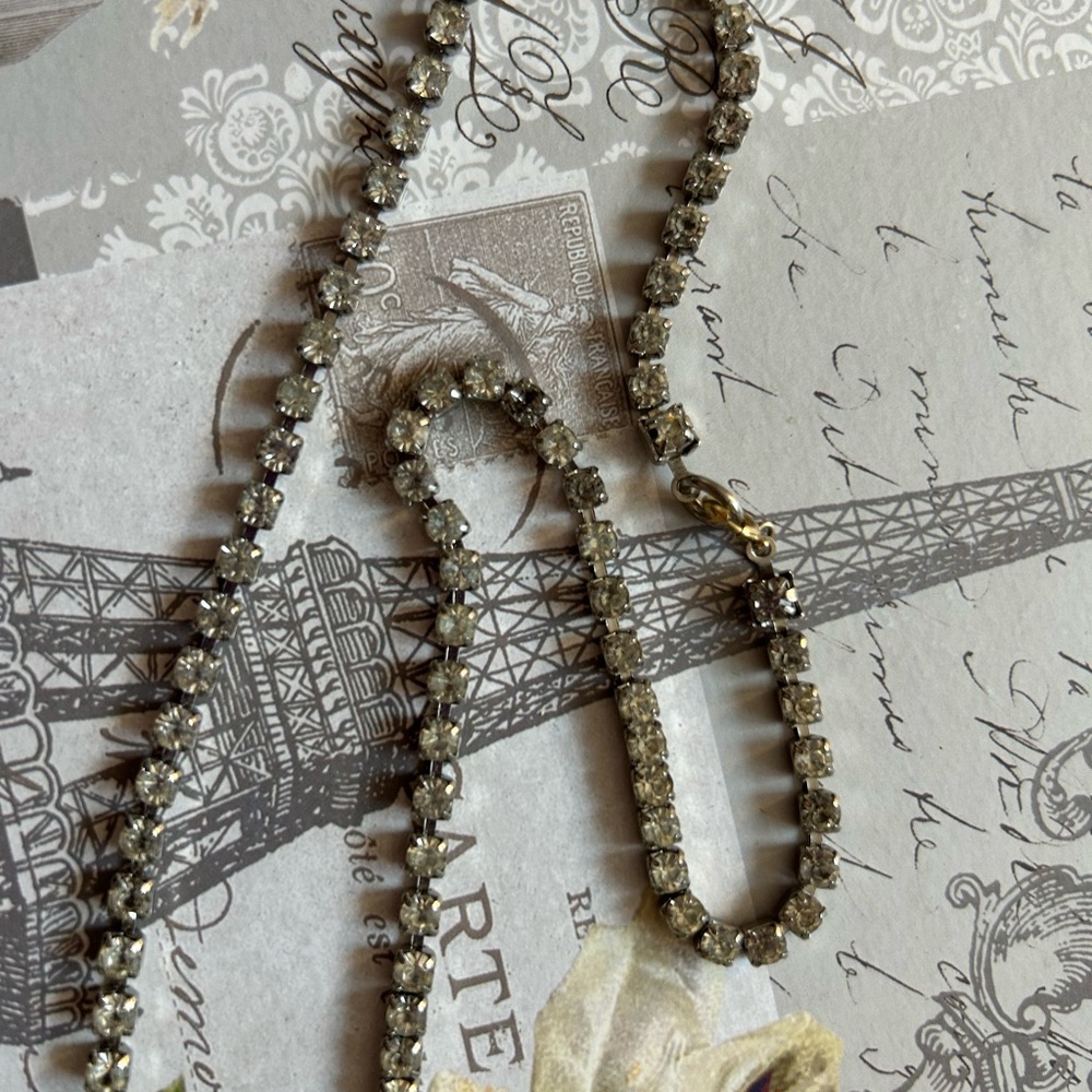 Great Old Vintage Rhinestone Necklace